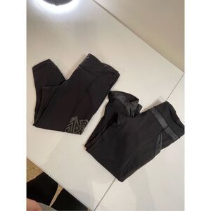 Lululemon women’s bundle lot 2 size 6 capris leggings black